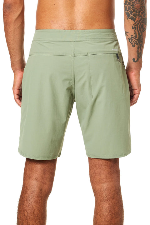 Katin OTG Crest Surf Trunk - Sea Gray- Back