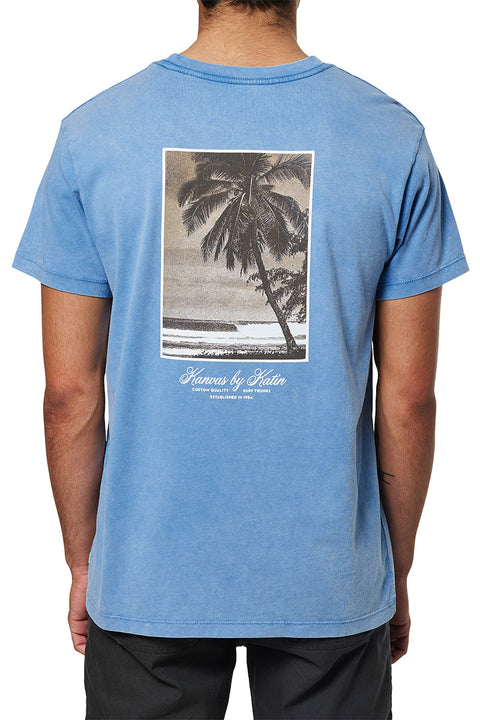 Katin Royal Tee - Bay Blue Sand Wash - Back