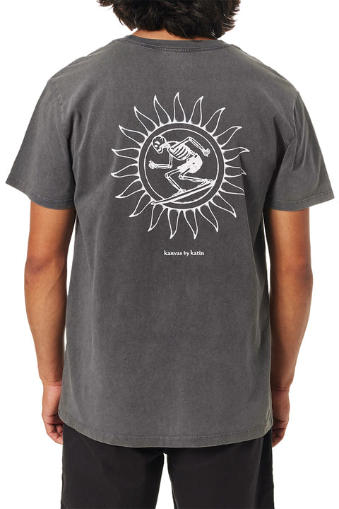 Katin Scorth Tee - Black Sand Wash- Back
