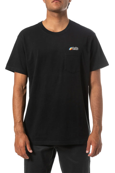 Katin Country Embroidered Pocket Tee - Black Wash