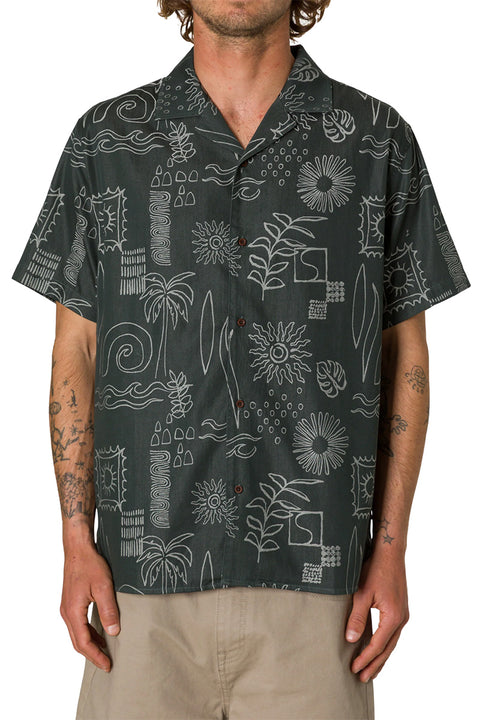 Katin Habitat Shirt - Black Wash- Front