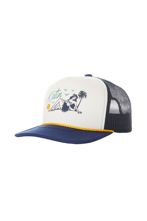 Katin Kailani Foam Trucker Hat - Washed Blue- Side