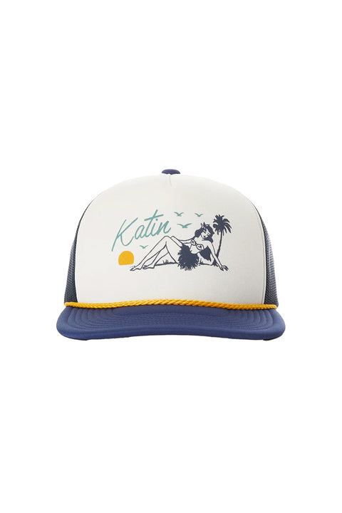 Katin Kailani Foam Trucker Hat - Washed Blue- Front