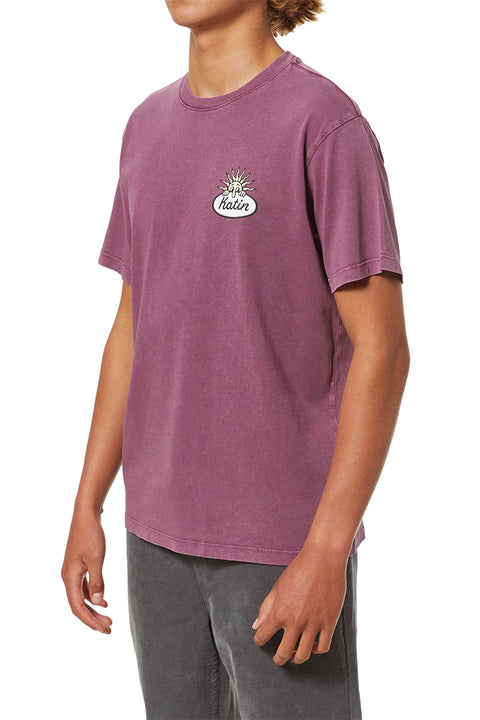 Katin Peek Tee - Kelp Red Sand Wash - Side