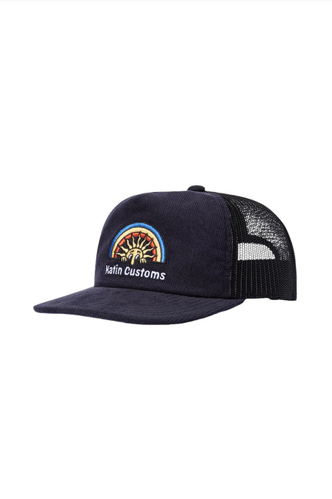 Katin Rainroy Corduroy Trucker Hat - Black-Front
