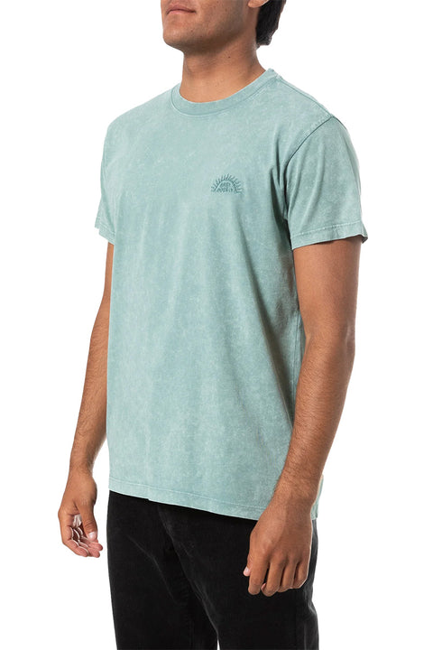 Katin Rise Embroidered Tee - Blue Surf Sand Wash - Side