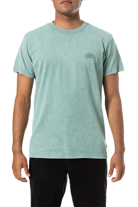 Katin Rise Embroidered Tee - Blue Surf Sand Wash