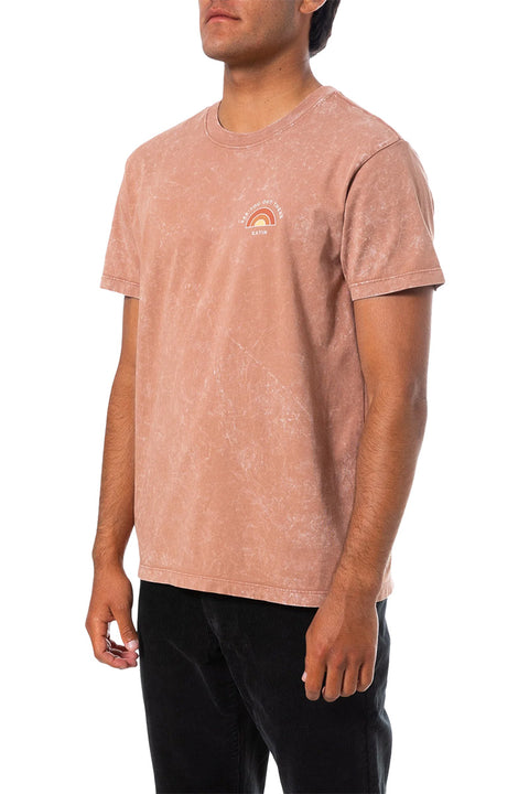Katin Voyage Tee - Red Fade Sand Wash - Side