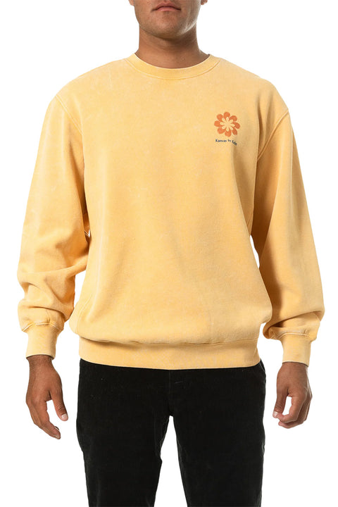 Katin Whirl Crew Fleece - Corn Silk Sand Wash - Front