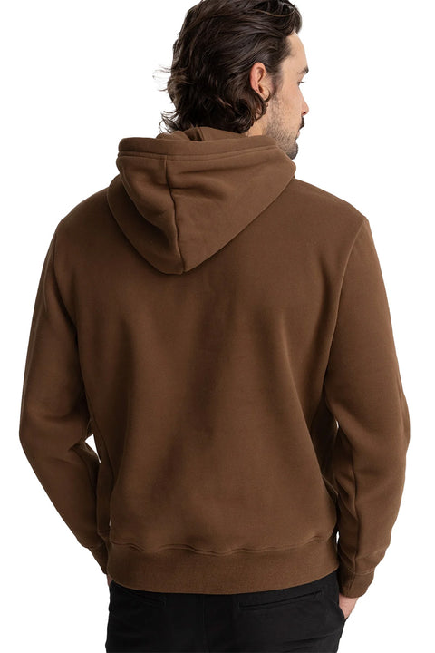 Rhythm Classic Fleece Hoodie - Chocolate - Back