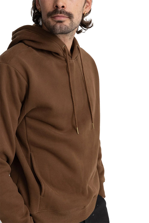 Rhythm Classic Fleece Hoodie - Chocolate - Side