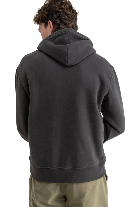 Rhythm Classic Fleece Hoodie - Vintage Black- Back