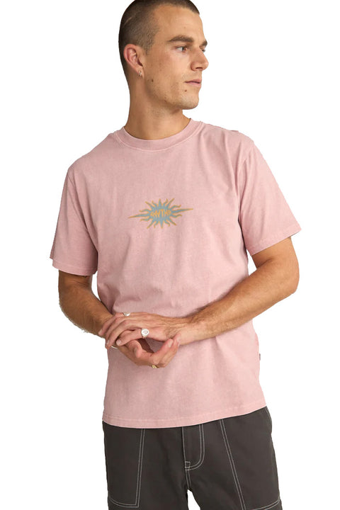 Rhythm Flame Vintage S/S T-Shirt - Mauve