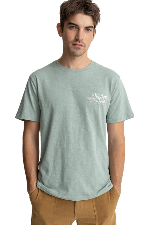 Rhythm Livin Slub S/S T-Shirt - Seafoam