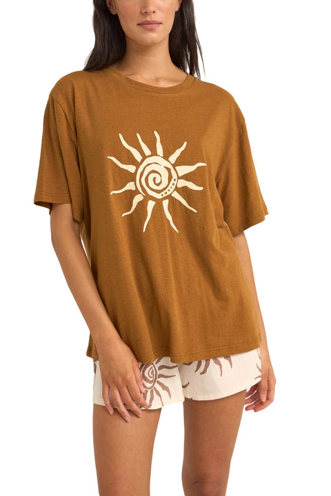 Rhythm Seafarer Oversized T-Shirt - Brown
