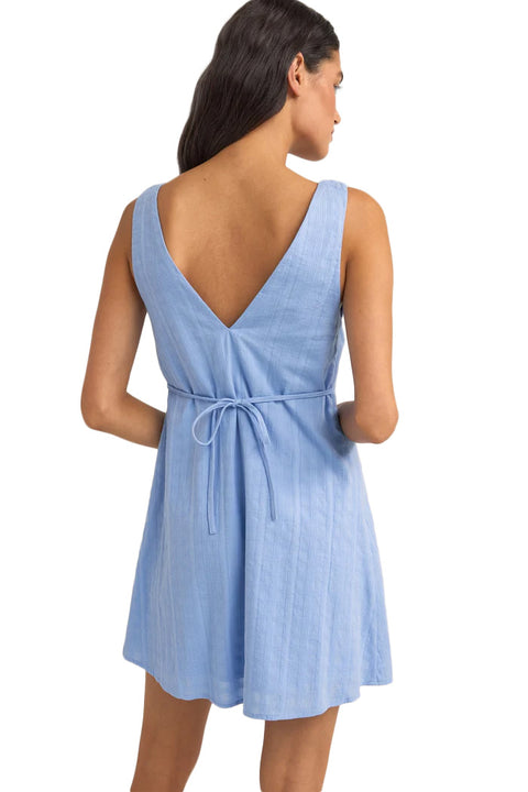 Rhythm Tyler Mini Dress - Cornflower - Back