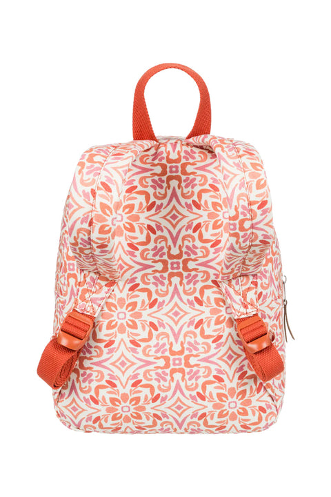 Roxy Always Core Canvas 8L Extra Small Backpack - Cloud Dancer Fresco Tile- Back