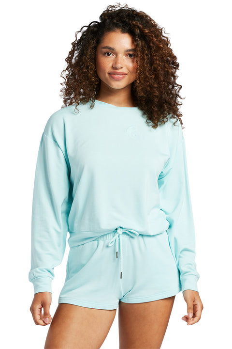 Roxy Surfing By Moonlight Sweatshirt - Spa Retreat - Front