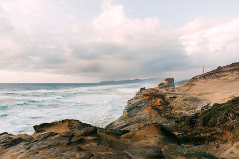 A shot of the Pacific City Coastline from Cape Kiwanda looking to the north