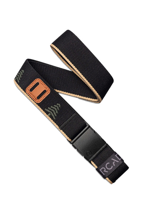 Arcade Blackwood Belt - Black / Sand- Front