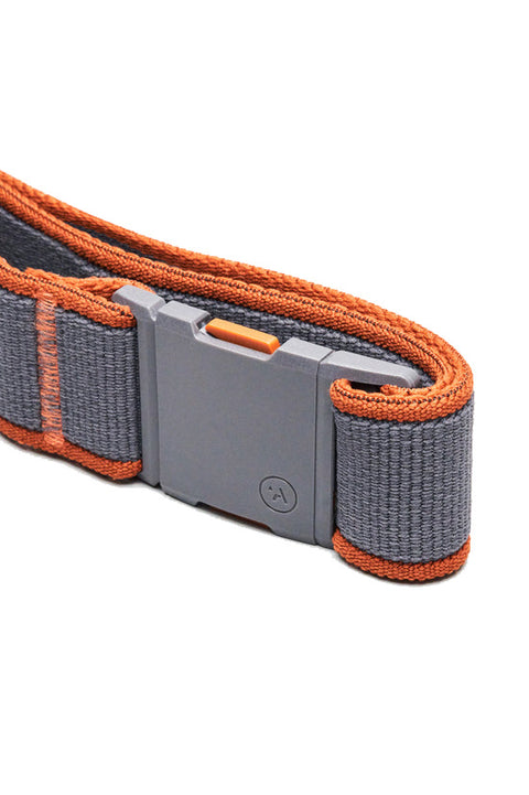 Arcade Carto Belt - Charcoal / Saddle - Buckle Closed