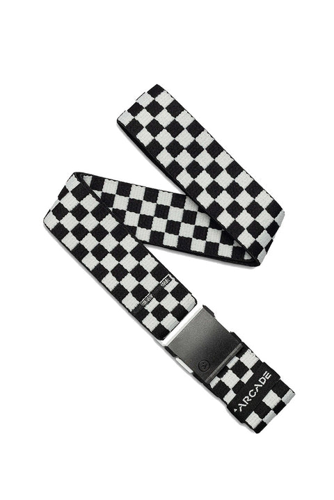 Arcade Check Belt - Black / Glacial- Front