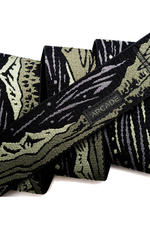 Arcade Out Of Range Belt - Ivy Green - Closeup