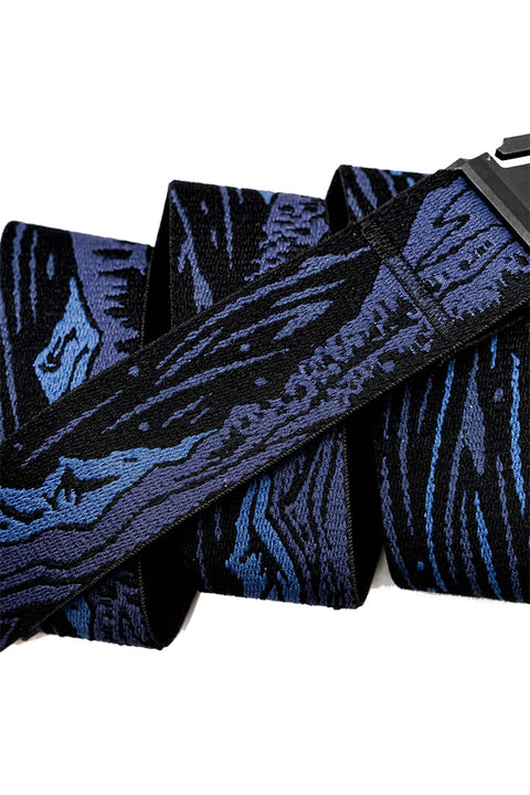 Arcade Out Of Range Belt - Navy- Close up of print