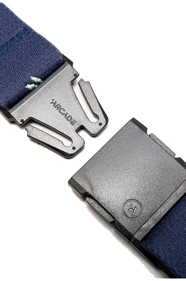 Arcade Save The Waves Belt - Navy - Buckle Open