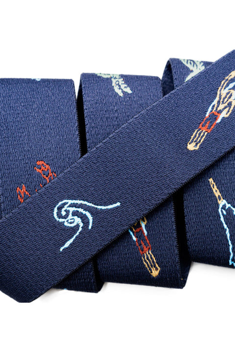 Arcade Save The Waves Belt - Navy - Closeup