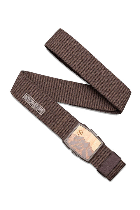 Arcade Woody Belt - Heather Walnut- Front
