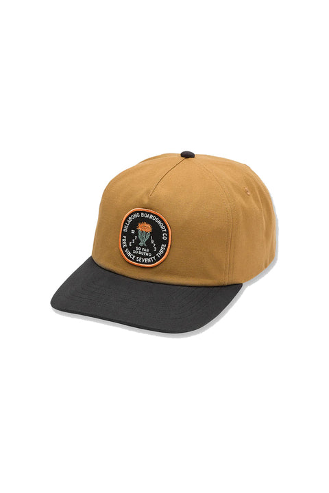 Billabong Breakdown Snapback Hat - Tobacco- Front
