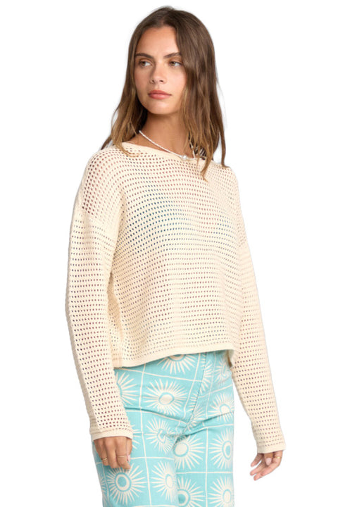Billabong Daybreak Sweater - White Cap - Side