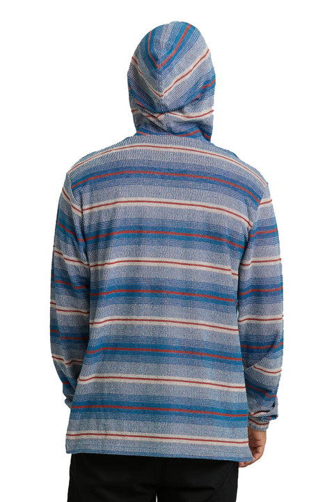 Billabong Flecker Diego Pullover Hoodie - Dark Denim- Back