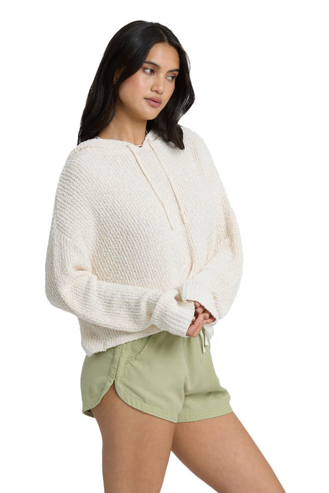Billabong Hot Beachin Hooded Sweater - White Cap- Side