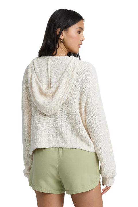 Billabong Hot Beachin Hooded Sweater - White Cap- Back