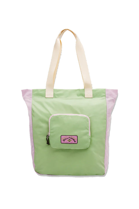 Billabong Lightweight Packable Tote - Pistachio - Front