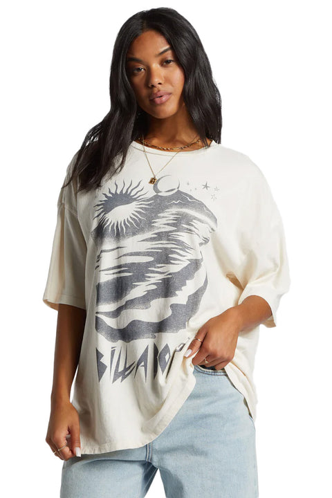 Billabong Night Walks T-Shirt - Whitecap- Front