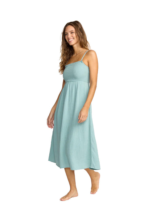 Billabong Off The Coast Dress - Blue Fog- Side