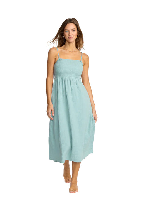 Billabong Off The Coast Dress - Blue Fog- Front