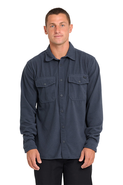 Billabong Ridge L/S Shirt - Blue Graphite- Front
