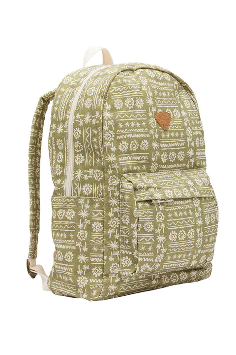 Billabong Schools Out Backpack - Green Tea- Side