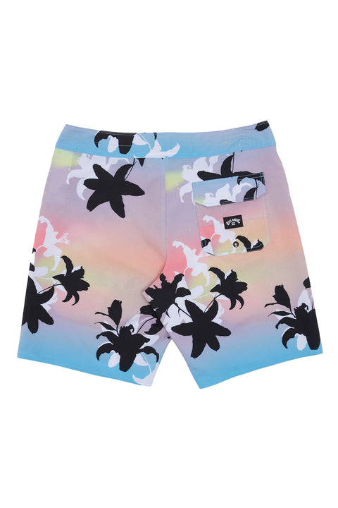 Billabong Sundays Pro Performance 19" Boardshorts - Pastel - Back no Model