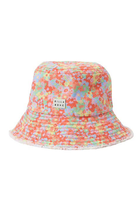 Billabong Suns Out Bucket Hat - Pink Trails-Front
