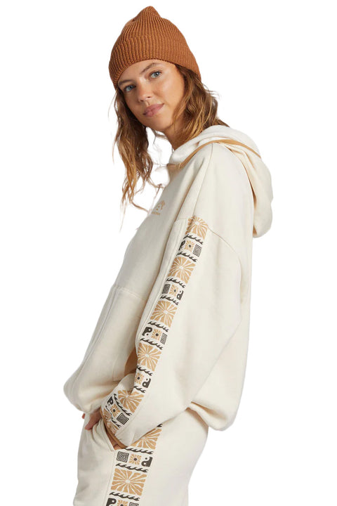 Billabong Surf Adventure Half-Zip Hoodie - White Cap- Side