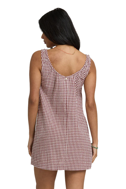Billabong Sweet As Ever Dress - Red Dhalia- Back