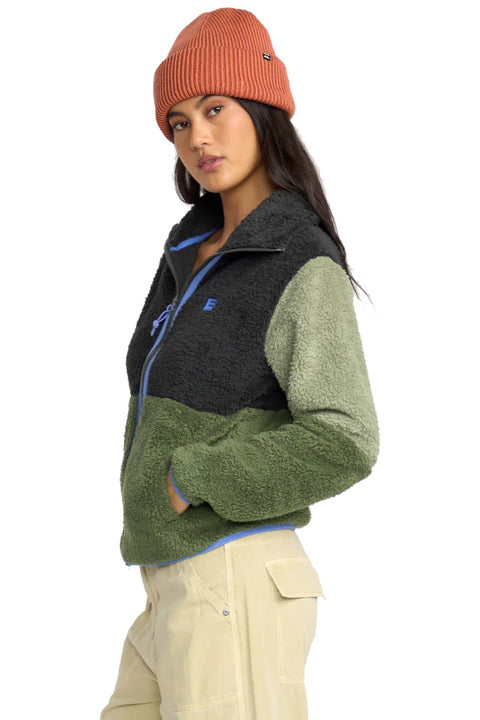 Billabong Switchback Zip Fleece - Treehugger- Side
