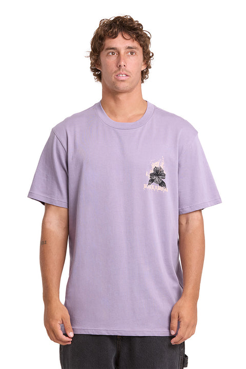 Billabong Tear Premium S/S Tee - Purple Ash- Front