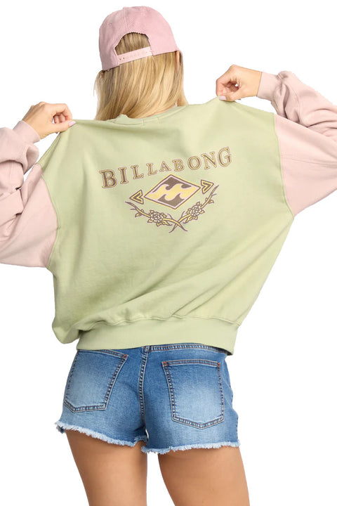 Billabong The Original Vibes Kendal Crew - Pistachio - Back