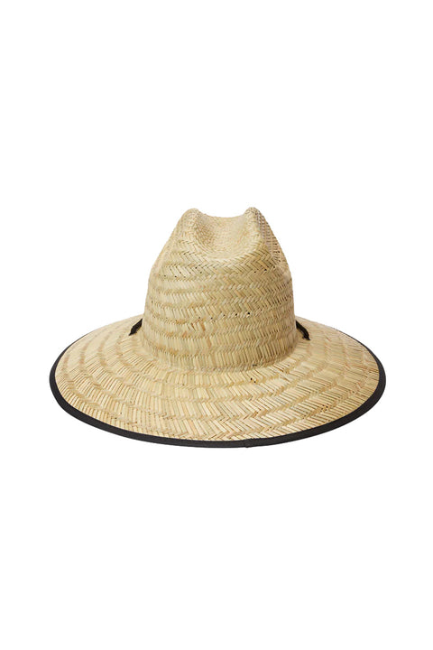 Billabong Tides Patch Straw Lifeguard Hat - Black- Back